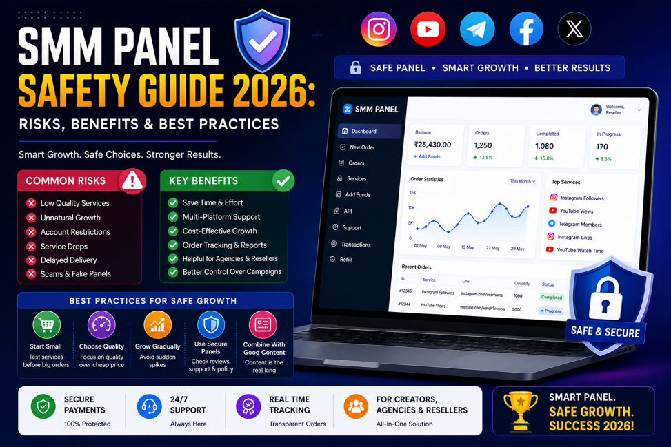SMM Panel Safety Guide 2026: Risks, Benefits & Best Practices